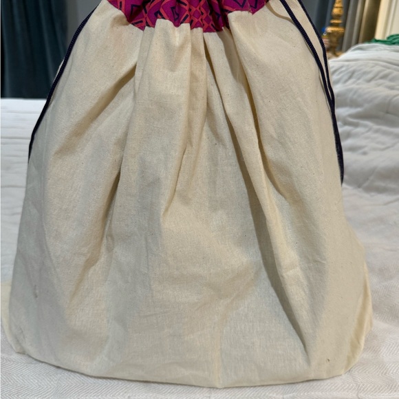 Tory Burch Navy Pebbled Leather Suede Tote Bag Shoulder Purse - Picture 4 of 4